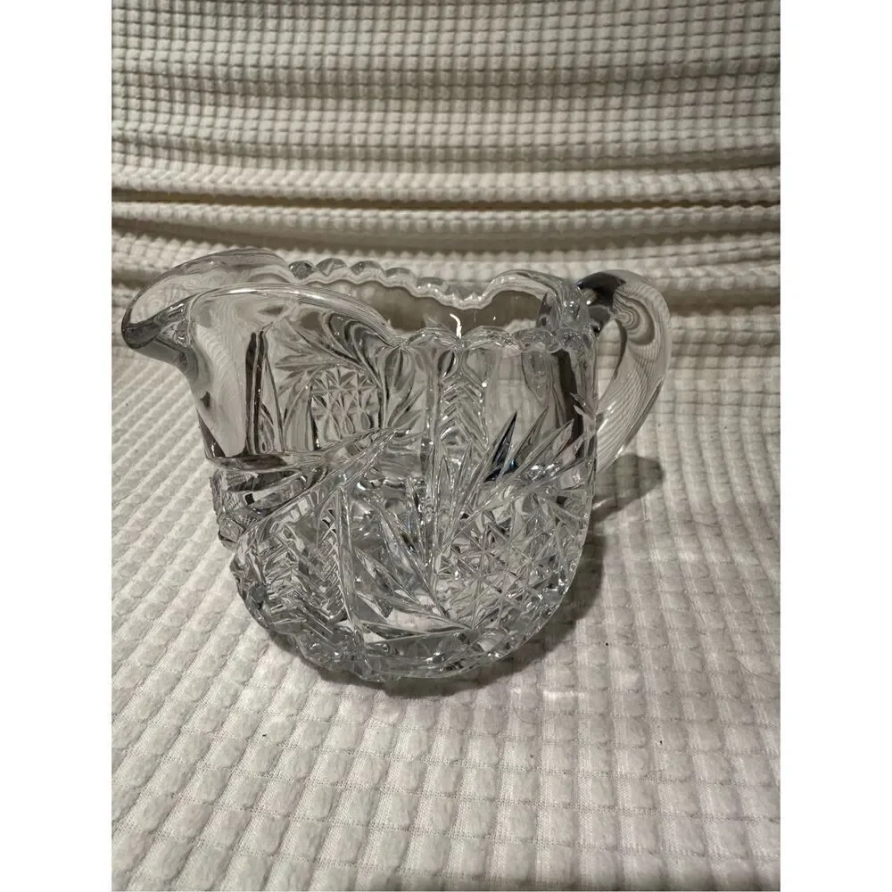 Crystal sugar and creamer set
